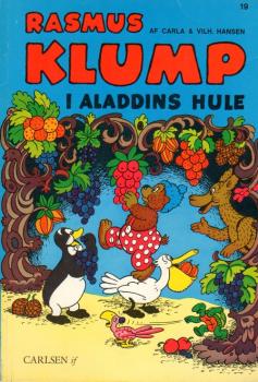 Children's book DANISH - Rasmus Klump i Aladdins Hule - Petzi - used